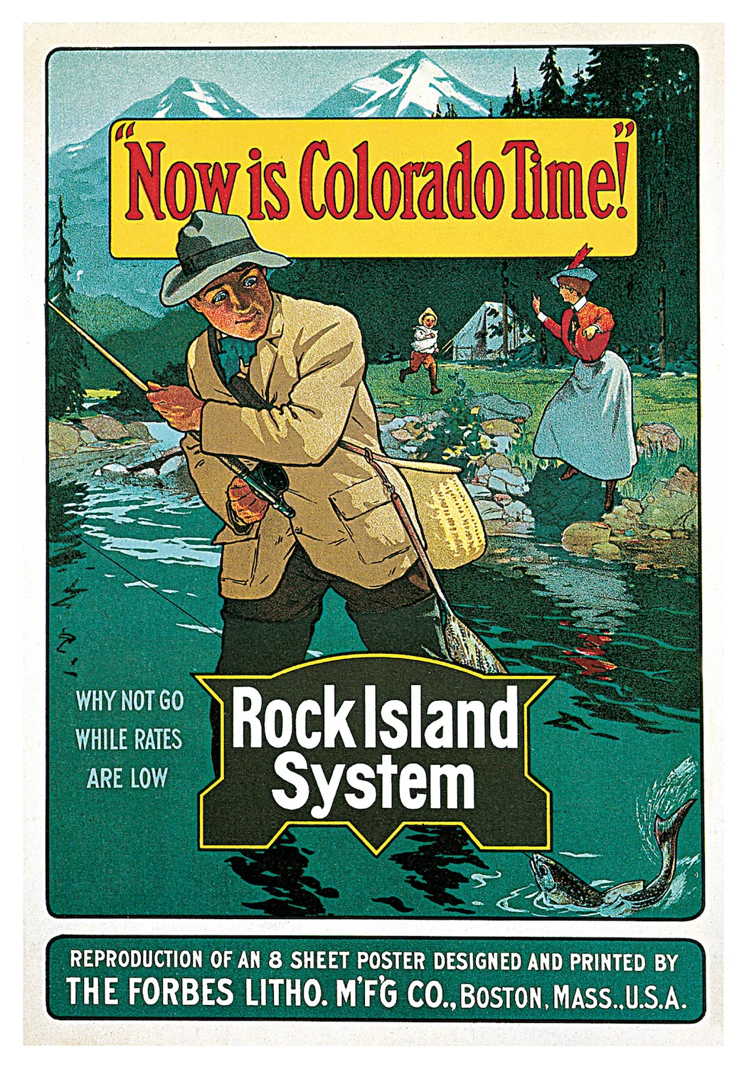 Ретро мир путешествия плакаты Colorado рок остров линии классические наклейки на