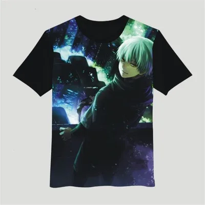 16 Новое поступление, футболка для мужчин, Токийский Гуль, Летний стиль, Kaneki, футболка кэна, аниме, Повседневная футболка с коротким рукавом, мультяшная футболка - Цвет: 16