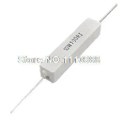 

10pcs Wire Wound Ceramic Cement Resistor 100 Ohm 5% 10W