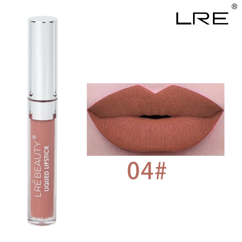 04 LRE BEAUTY Водонепроницаемый, Быстросохнущий блеск для губ - Цвет: 04