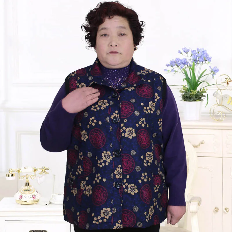 Большие размеры 8Xl 7xl 6xl 5Xl жилет для мамы среднего и старшего возраста плюс размер