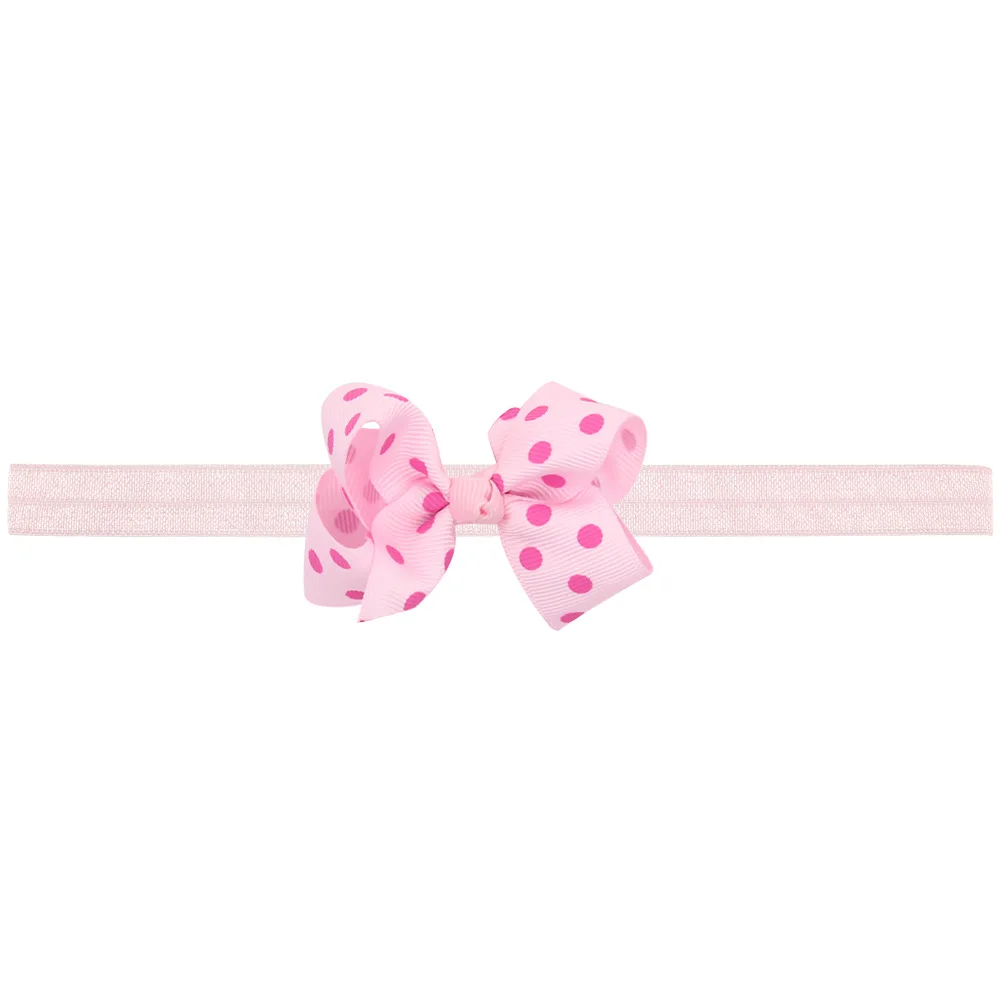 1 Piece MAYA STEPAN Dot Bow Tie Girls Children Hair Head Band Baby Newborn Rope Headband Headwear Headwrap | Детская одежда и