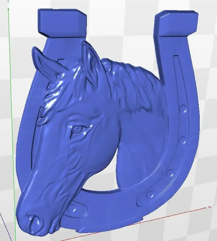Рельефная 3d-модель подковы _ 2 для ЧПУ в файле STL | Инструменты