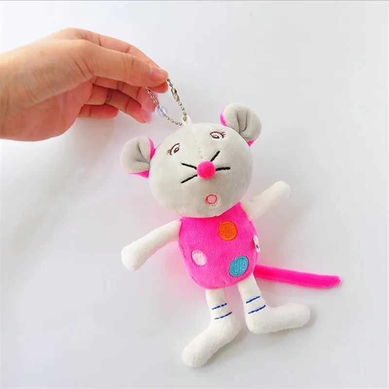 HANDANWEIRAN 1 шт PP Хлопок Новый Kawaii 10 см цвет мышь мягкие подвески для игрушек крысиная