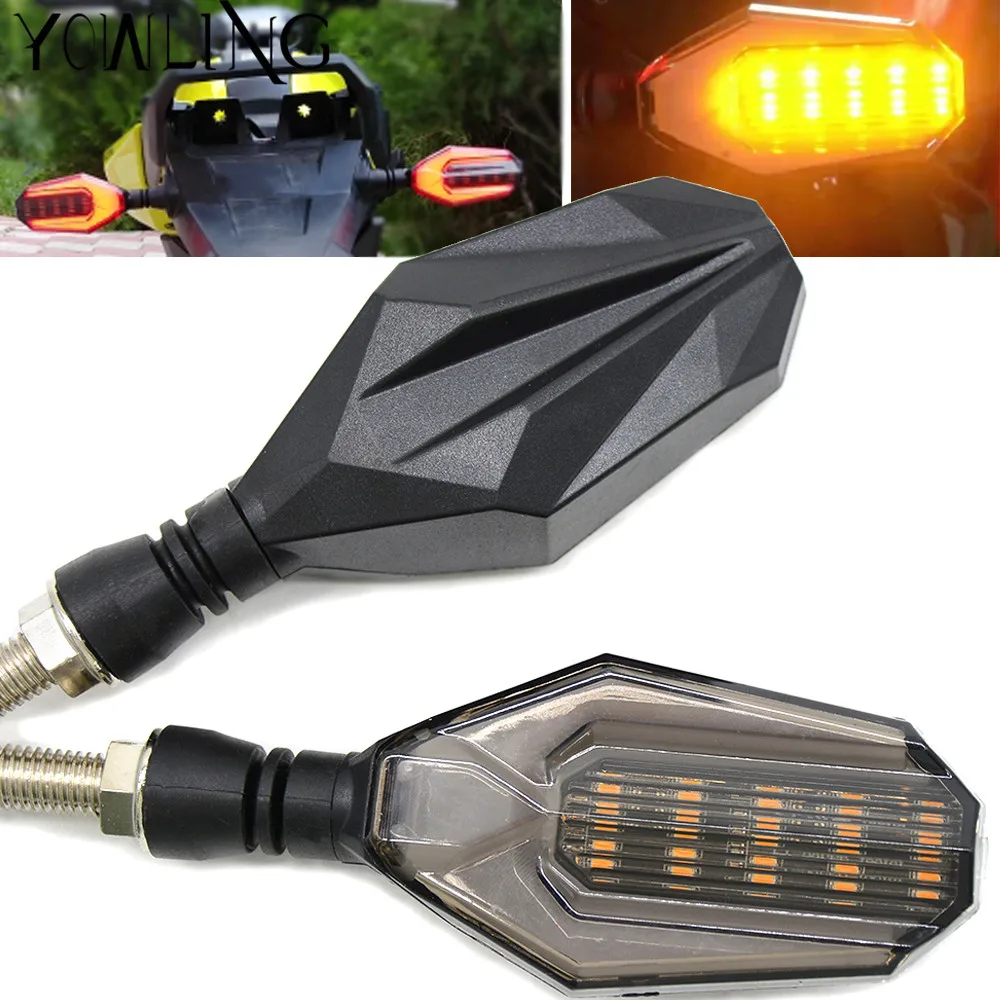 B Для YAMAHA YZF600R thundercat YZF R6 TRX850 YZ600 MT10 мотоцикл супер яркий 14 светодиодный указатель поворота индикатор янтарного мигания - Цвет: B