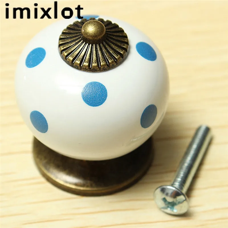 Безопасная дверная ручка Imixlot в скандинавском стиле горошек круглая