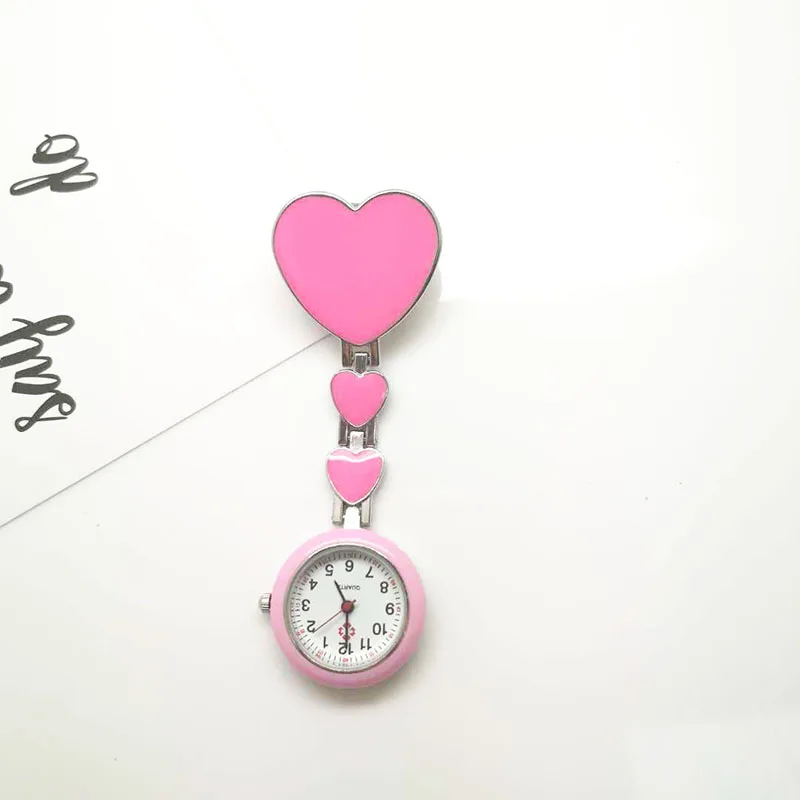 Сплав в форме сердца часы для Медсестры Брошь маленькие три иглы снаружи куртка