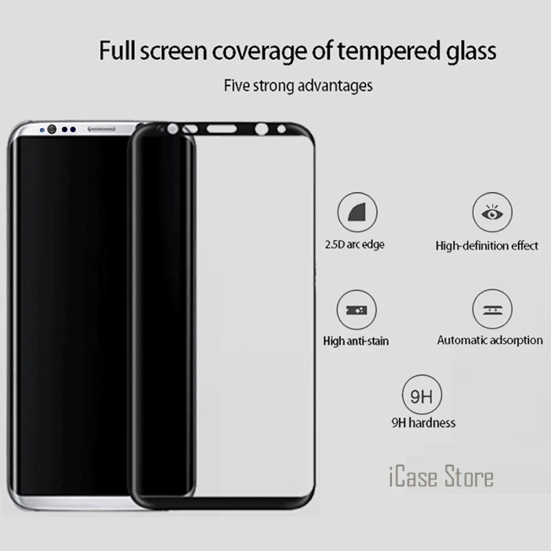 3D полное покрытие закаленное Стекло для Samsung Galaxy S8 плюс S7 край S6 J5 J7 J2 Prime 2016 A3 A5 2017