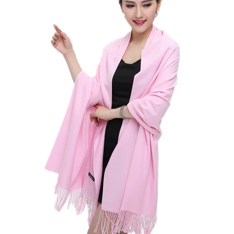 Женский вязаный шарф сезон весна-Зима 2020 теплые кашемировые шарфы шали роскошная