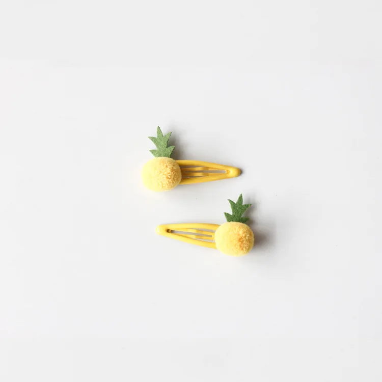 Розничная продажа 2 шт. модные милые фетровые заколки для волос с помпонами