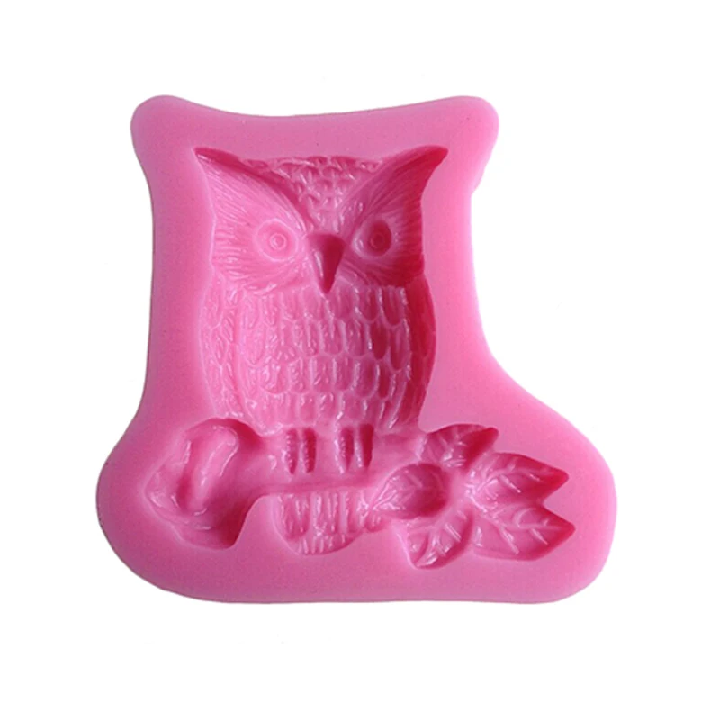 Kitchen Food-grade 3D cartoon Owl Cake Mold silicone soap mold DIY Candy Moulds Fondant Decorating Tools | Дом и сад