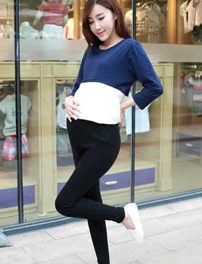 Женские Леггинсы для беременных Fdfklak повседневные брюки на весну и осень 2018 | Мать