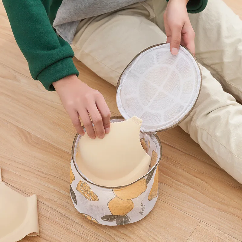 6 шт./компл. Сетчатая Сумка для стирки новая ткань лимон молния нижнее белье носки