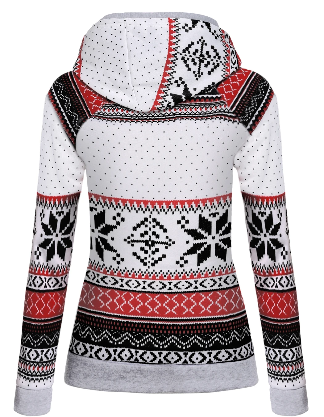 2017 Женская мода осень зима асимметричный реглан длинный рукав Снежинка