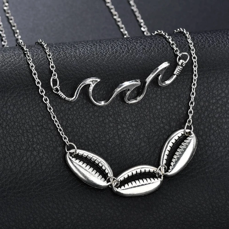 Fashion Shell Necklaces Pendants Gift Letter Collar Choker Jewelry For Women Long Chain Men Collier Heart Necklace | Украшения и