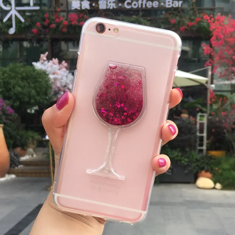 Блестящий стеклянный чехол для телефона с изображением сыпучего песка и духов BQ