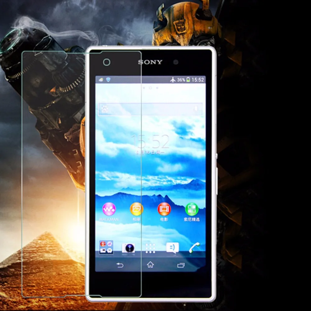 Закаленное стекло для Sony Xperia Z5 (5 2 дюйма) чехол E6603 E6653 E6633 E6683 защитная пленка Etui