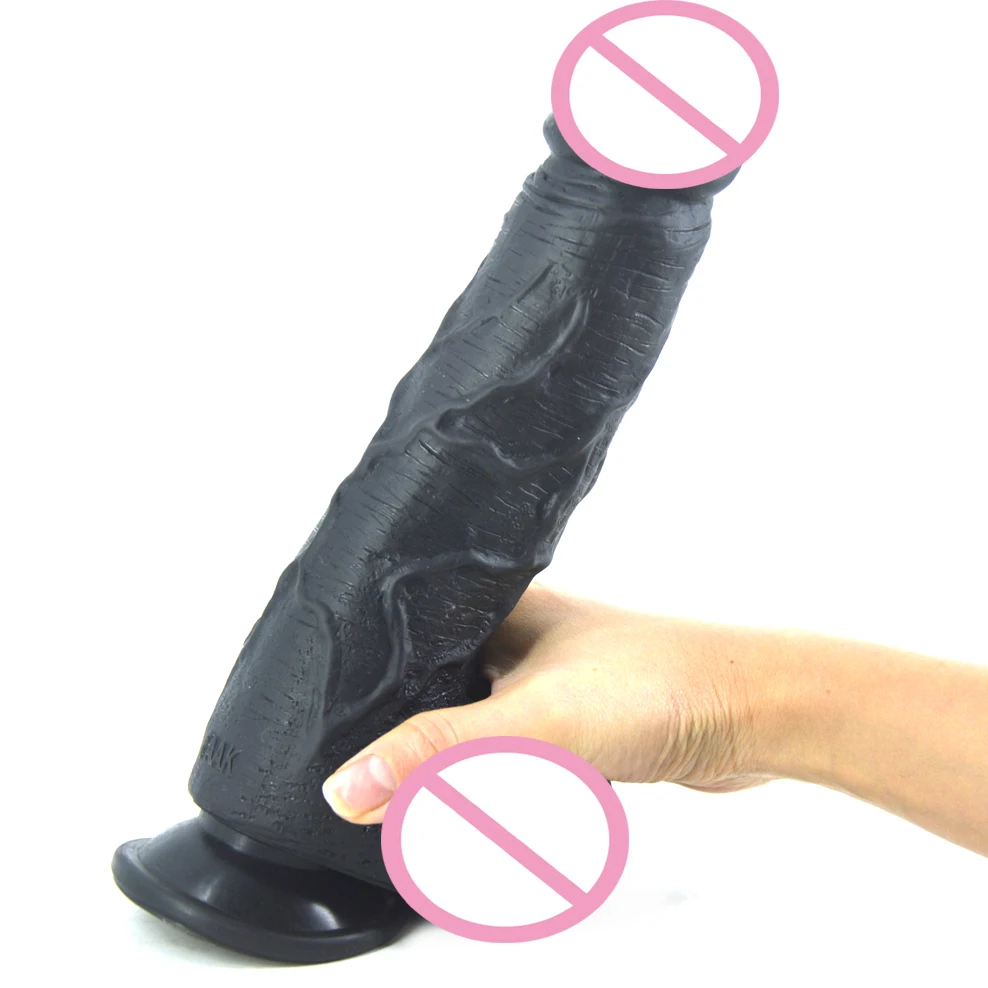 Большой фаллоимитатор FAAK черный огромный на присоске искусственный пенис