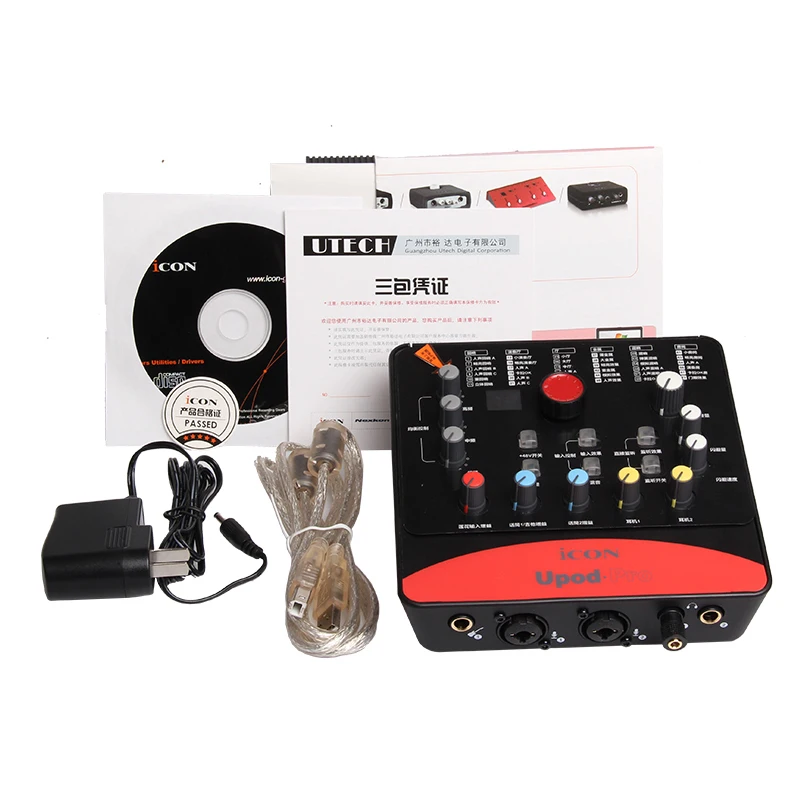 Takstar PC-K600 записывающий микрофон со значком upod pro Звуковая карта для студийной записи, чата, вещания