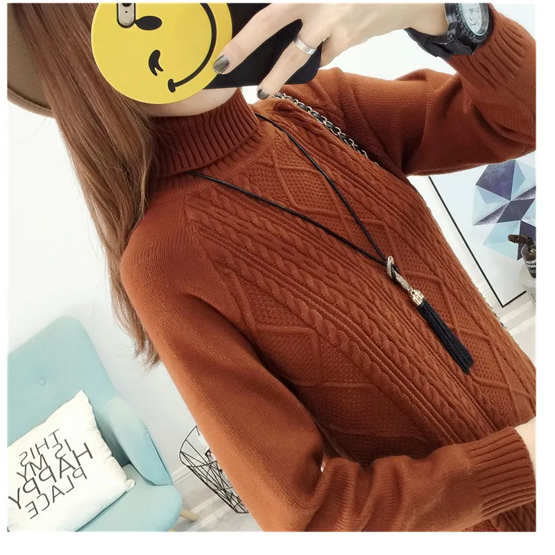 Платье-Свитер женское осенне-зимнее трикотажное с высоким воротом свободное 2020 |