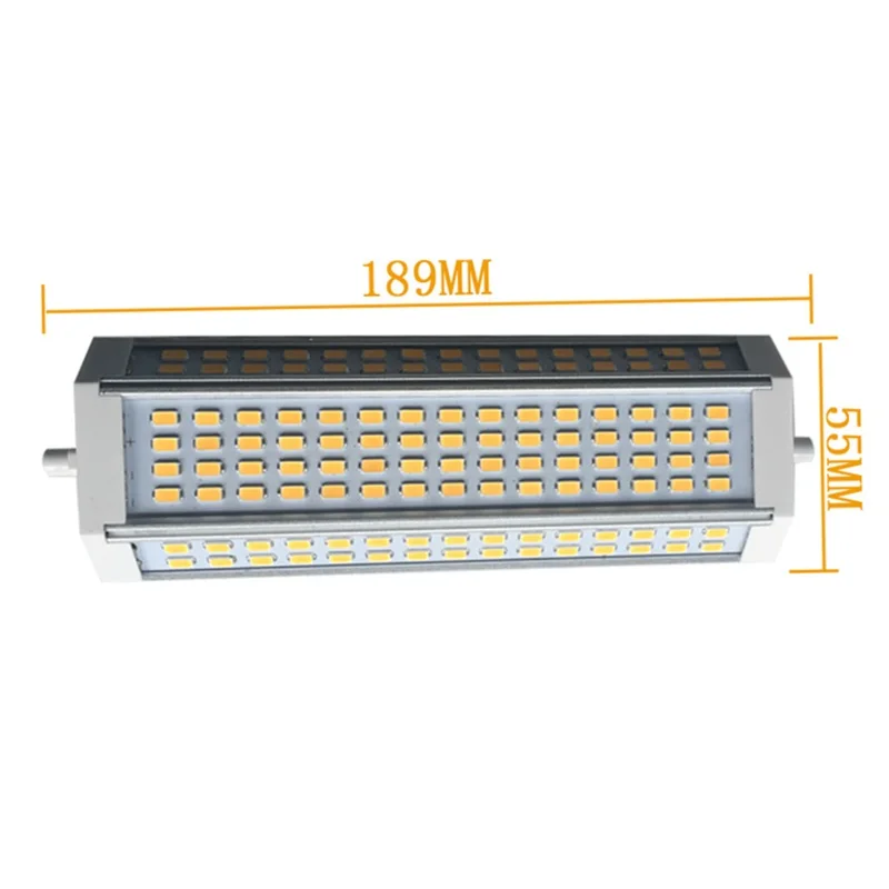 Высокая яркость 50 Вт R7S LED свет 189 мм 200 градусов AC85 265V SMD 5730 заменить галогенные