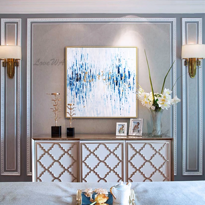 

Hot Sale Pictures Modern Canvas Handpainted Oil Paintings Wall Art Pictures for Office Living Room Home Decoration Unframed