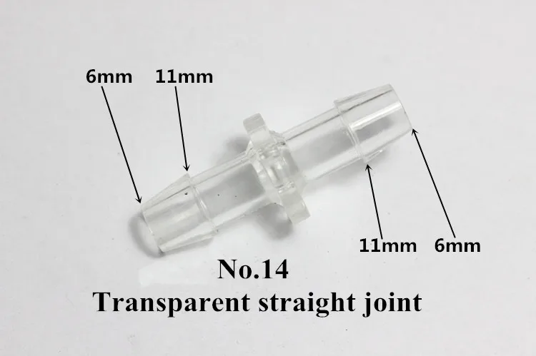10 шт./партия силиконовый шланг соединение POM прямой шарнир редуктор Юнион тройник