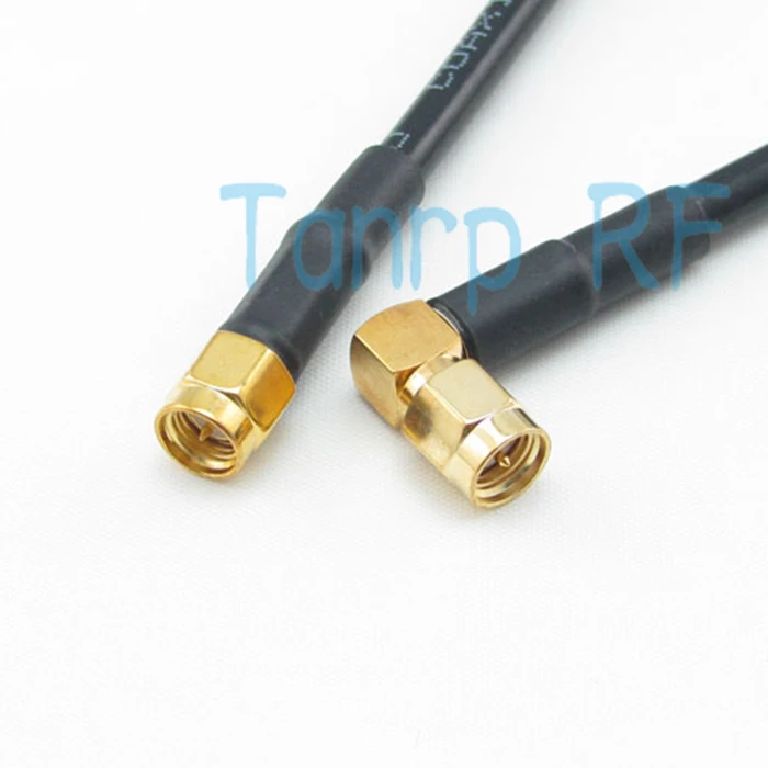 Бесплатная доставка! 3 фута SMA штекер прямой угол 90 градусов RG58 RF Pigtail jumper 100 см