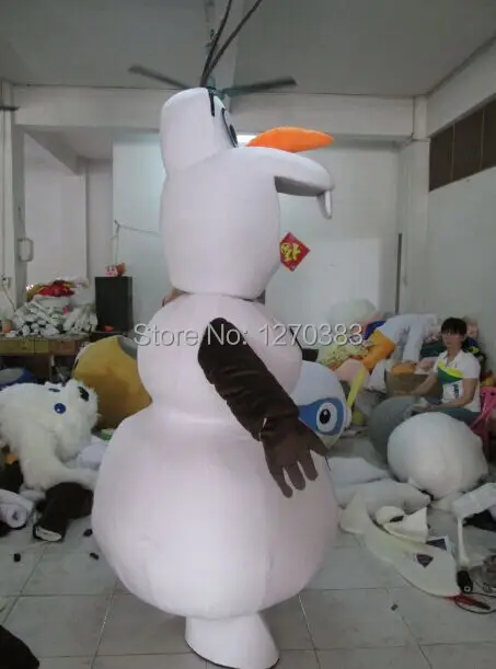 2018 высокое качество Олаф талисман маскарадный костюм Бесплатная доставка |