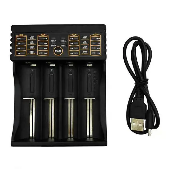Portable Practical Overcharge Intelligent Battery Charger For Black Lithium 18650 DC5V2A Ion | Электроника