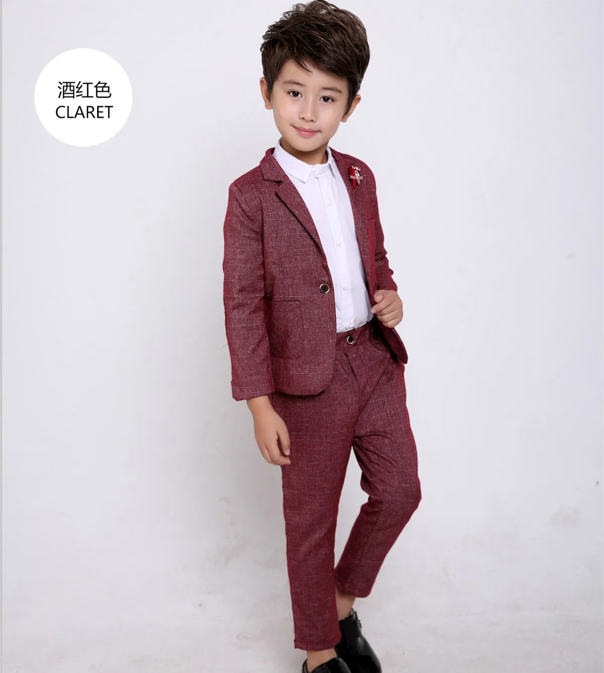 coat and pant Блейзер Детские куртки хлопок 2 шт. для мальчиков из 2 предметов для пальто для костюм для мальчика праздничный - Цвет: coat and pant