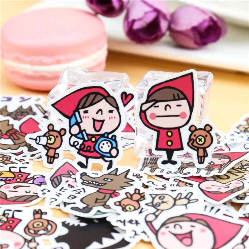 41 шт. креативные милые японские маленькие девочки наклейки для