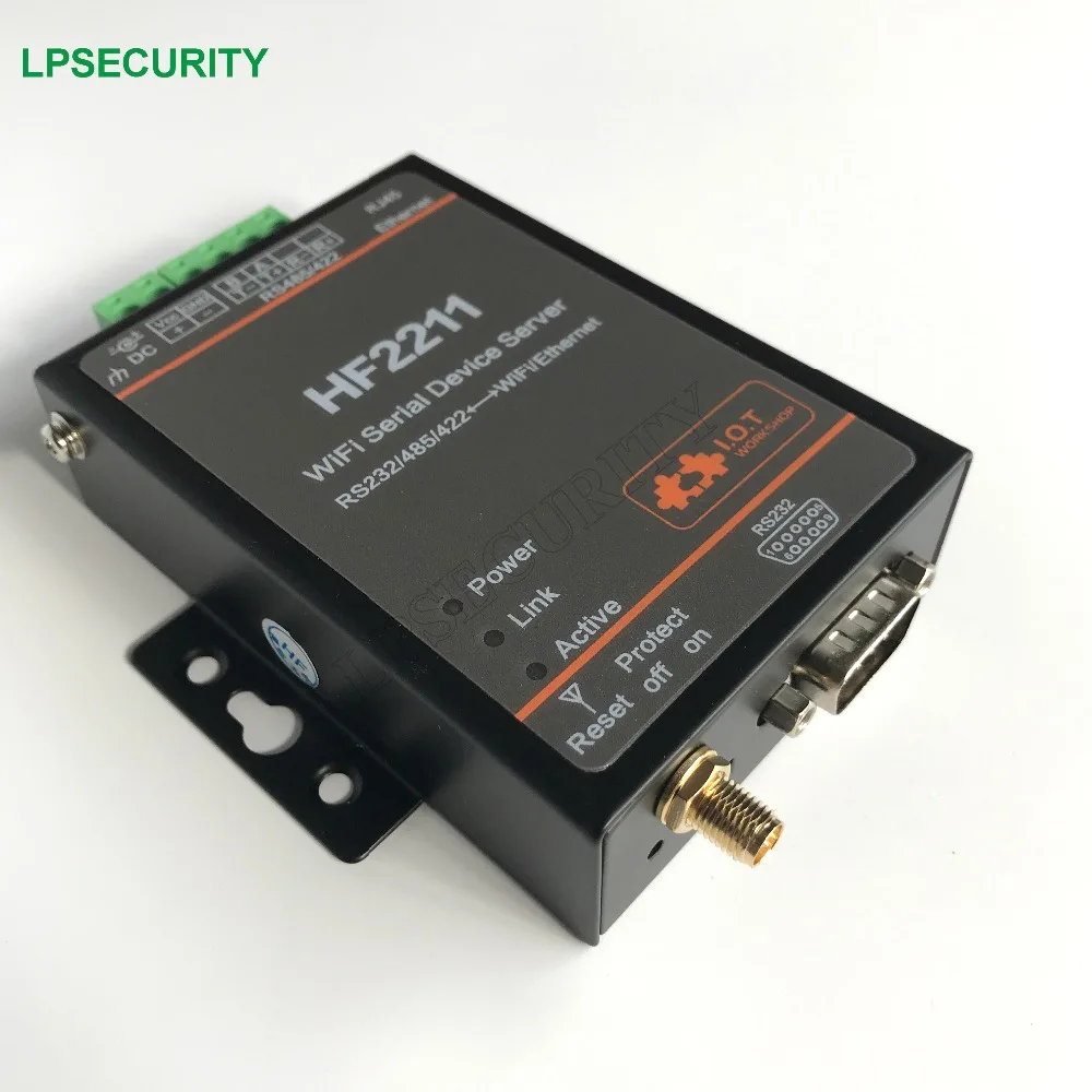 Последовательный модуль преобразования HF2211 Modbus RS232/RS485/RS422 в Ethernet/Wi Fi поддержка