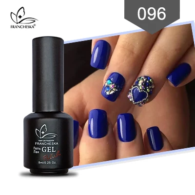 Francheska 096 Верхнее пальто franceska gellak nagels spulletjes базовое пальто Впитывающее гель лак для ногтей Полупостоянный Smalto per unghie - Цвет: Francheska 096
