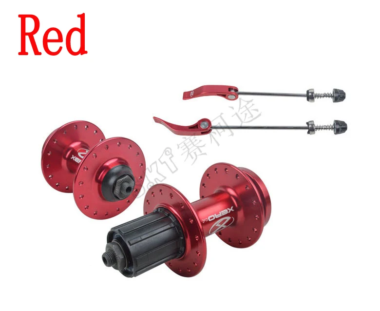 Red the hub XERO Xin Yuan-hung алюминиевые ступицы дисков для горного велосипеда 32 отверстия горный велосипед цветок барабан вал втулки кожи - Цвет: Red the hub