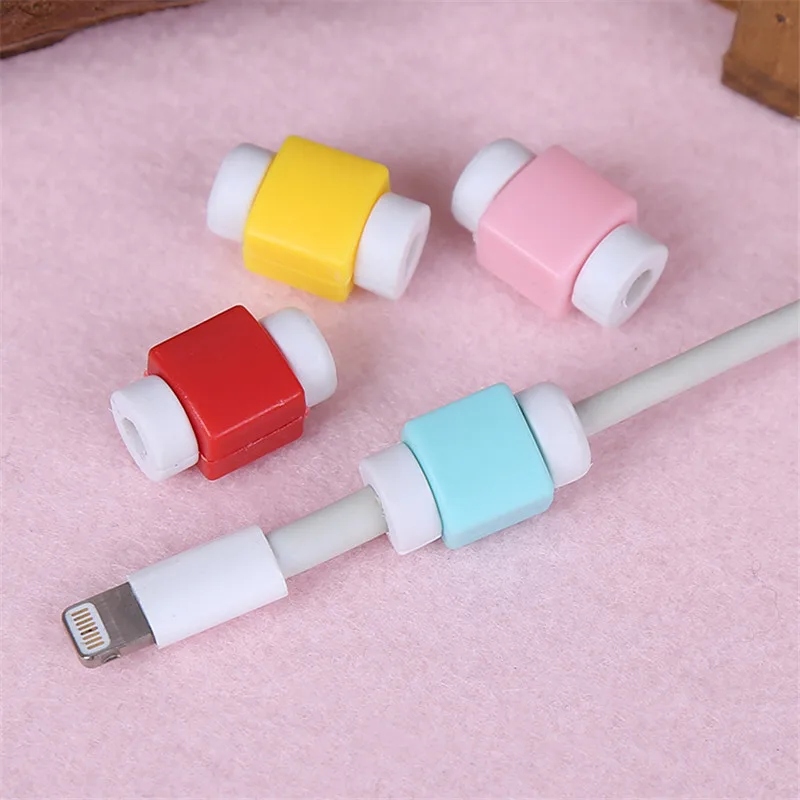 5000 шт./лот USB кабель для передачи данных протектор для наушников яркие наушники крышка для Apple iPhone samsung htc