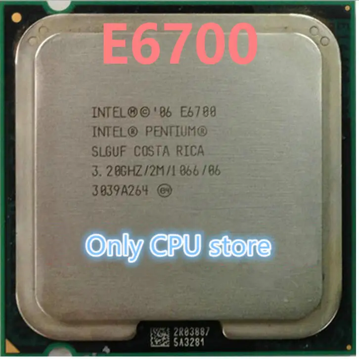 Бесплатная доставка процессор E6700 (3 2 ГГц/2 м/1066 ГГц) разъем 775 SLGUF разные детали |