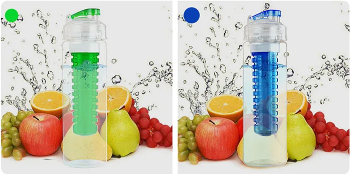 Бутылка для воды Transhome Detox, 700 мл, спортивные бутылки для воды для заварки фруктов, пластиковая бутылка для воды без бисфенола, для спорта, путешествий, посуда для напитков