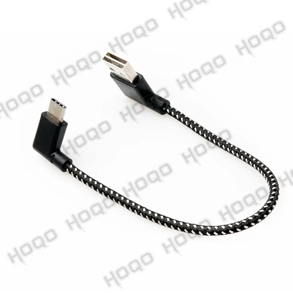 USB c тканый 2 0 штекер на левый угол тип кабель двусторонний правый 90 градусов usbc