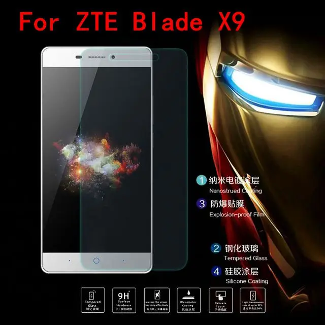 Закаленное стекло ZTE Blade X9 оригинальная Высококачественная 9H защитная пленка