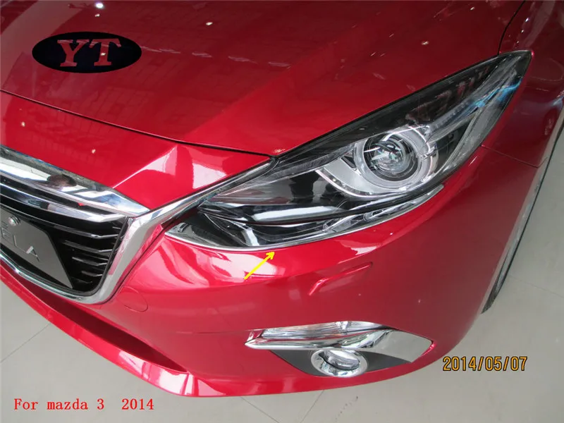 Авто передний светильник, лампа ободок для mazda 3, тип A, авто аксессуары, авто стиль. 2 шт