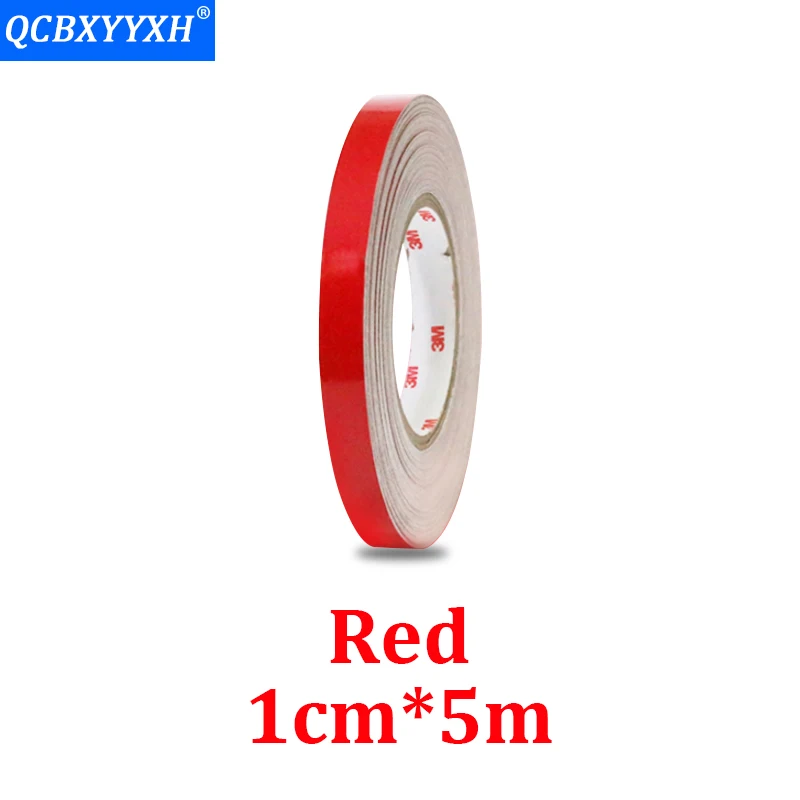 QCBXYYXH, 5 м* 1 см, светоотражающие полоски, наклейки для автомобиля, Стайлинг, украшение для мотоцикла, для автомобилей, безопасности велосипеда Предупреждение ющие клейкие ленты