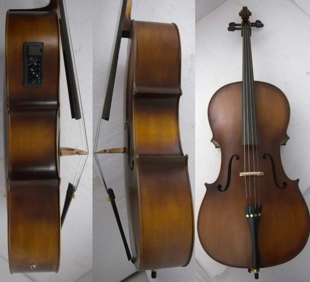 Cello 4/4 Новая электрическая акустическая виолончель приятный звук твердая