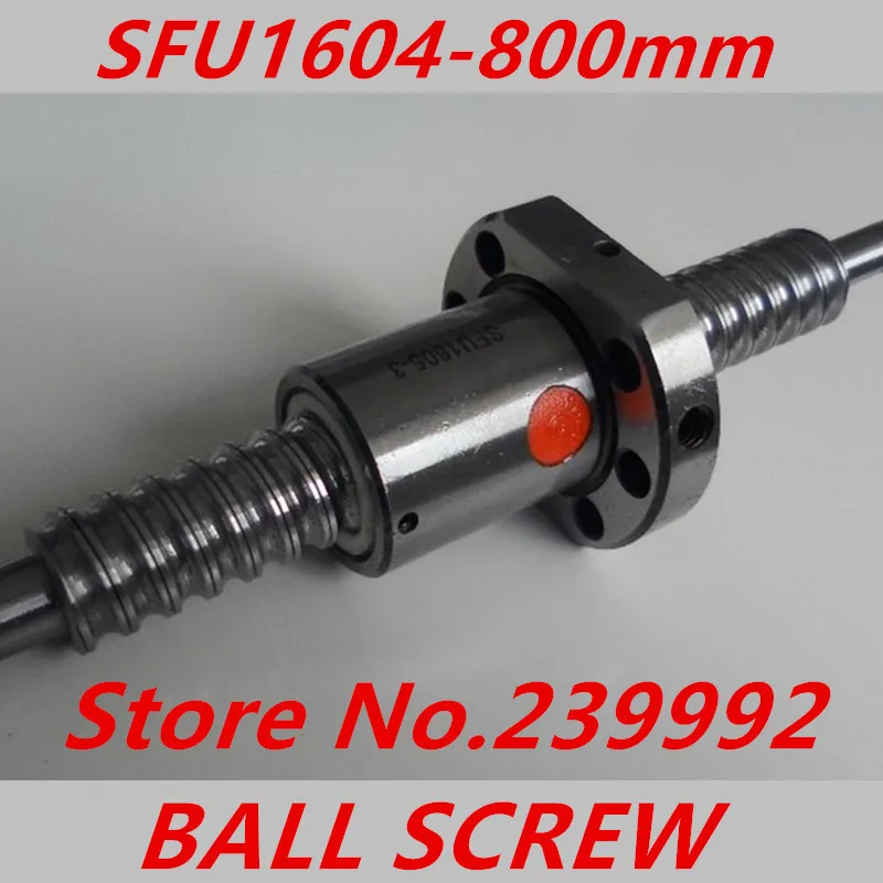 Шариковый винт SFU1604 800 мм RM1604 L800mm шариковый в рулоне 1 шт. + шариковая гайка детали