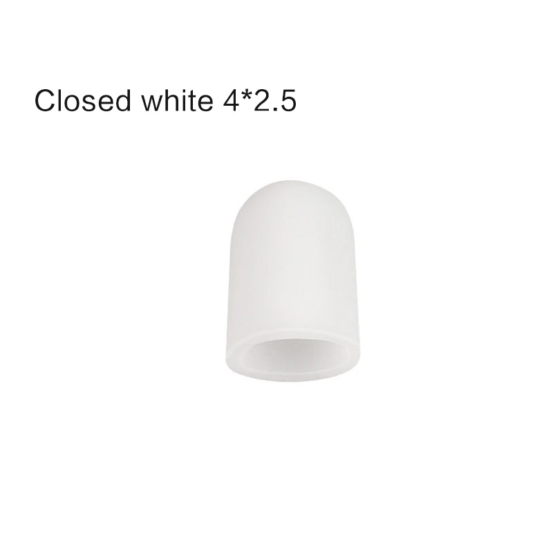 Closed white 4-2.5 1 пара силиконовых гелевых носков разделители трубка для пальца Стелька протектор стопы колпачки протектор ноги палец Носок Протектор вставка - Цвет: Closed white 4-2.5