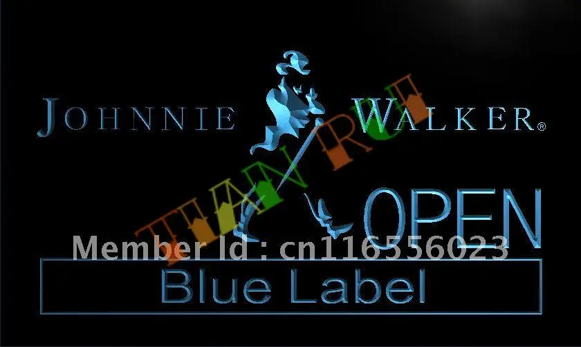 

LA060- Johnnie Walker светодиодная неоновая световая вывеска для виски