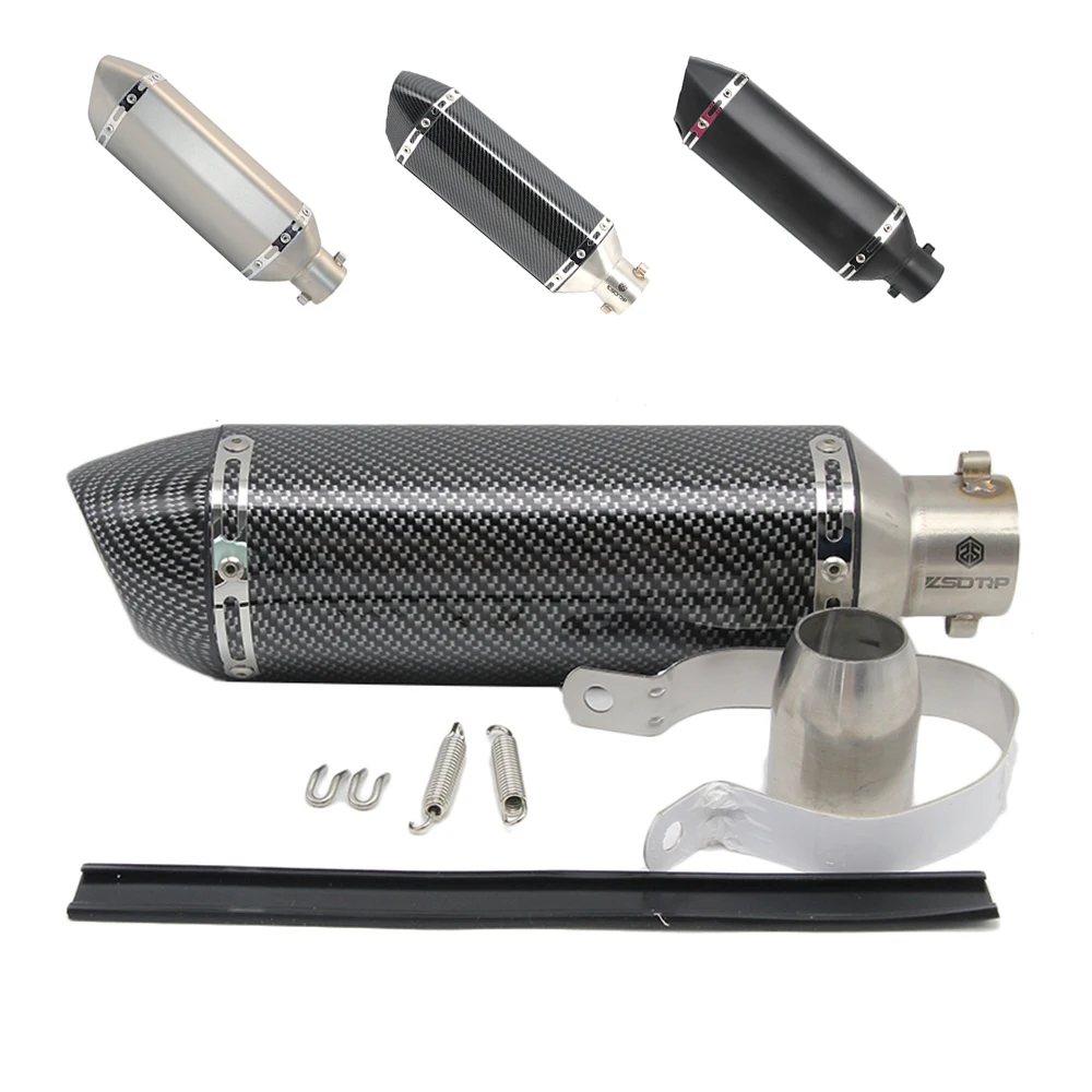 ZSDTRP Универсальный мотоцикл изменение Akrapovic выхлопная труба с глушителем Moto велосипед Escape для Yamaha Honda KTM Kawasaki Ducati
