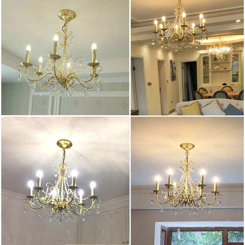 Американская страна освещение для гостиной креативная люстра освесветильник