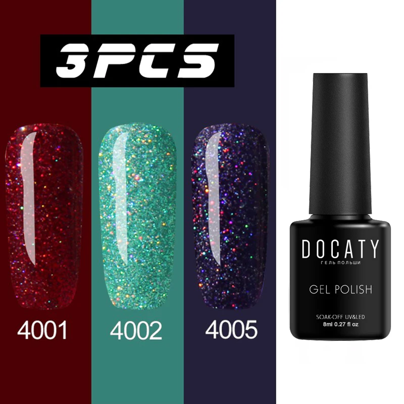 Docaty Сделай Сам 20 цветов неоновый УФ-гель для ногтей сияющий длительное