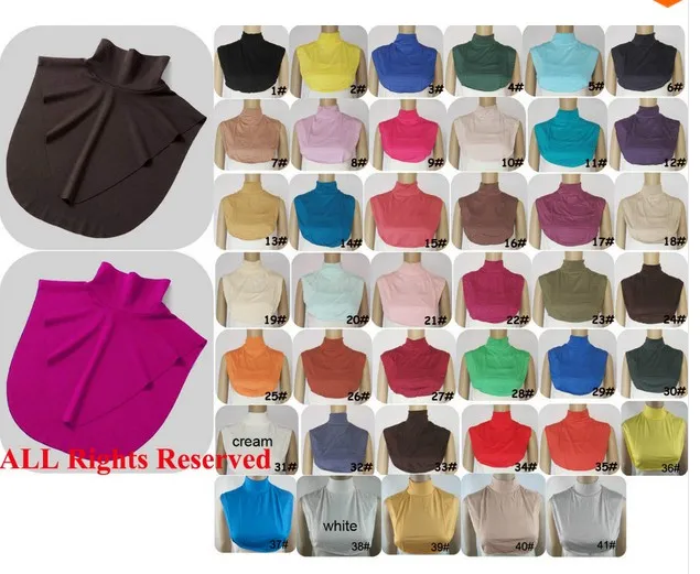 (20 шт./лот) мусульманский Трикотажный чехол на шею с полным покрытием для груди